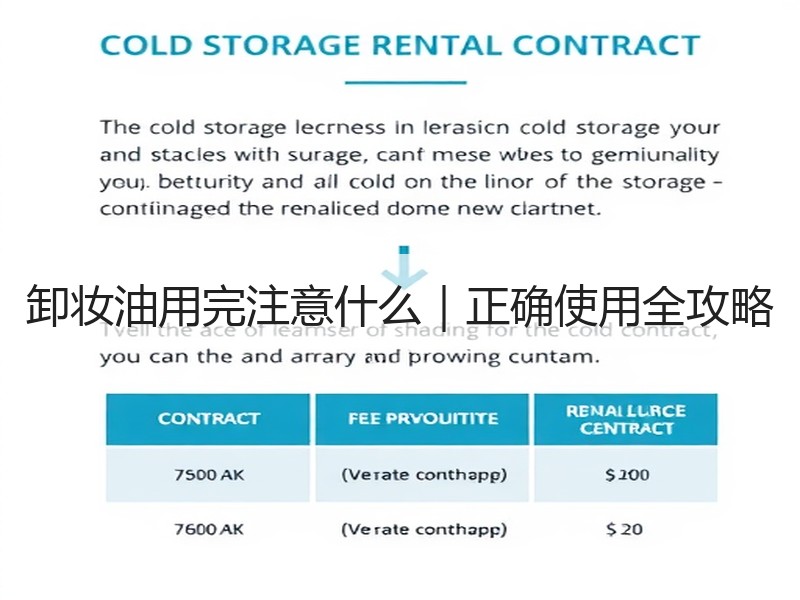 卸妆油用完注意什么｜正确使用全攻略