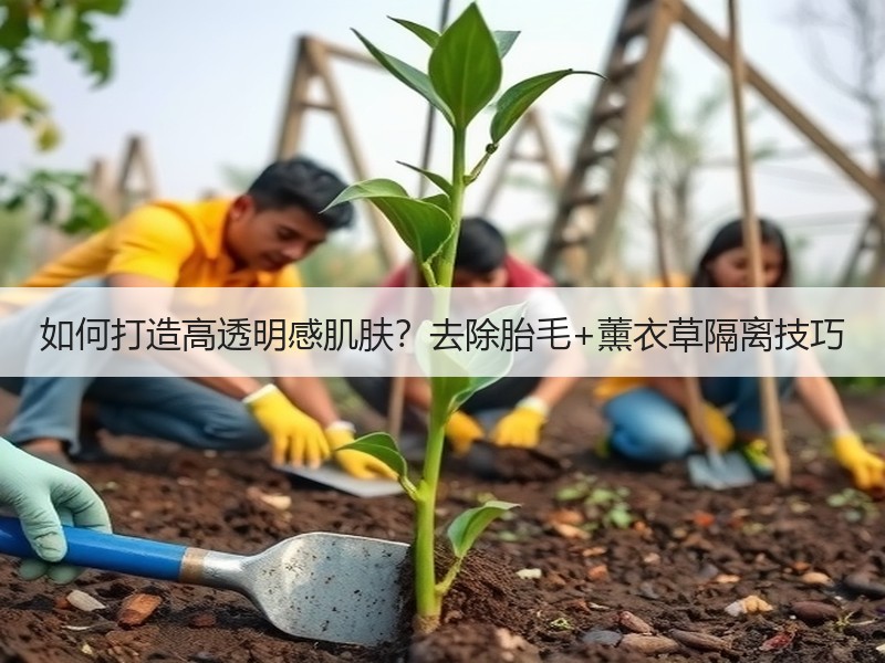 如何打造高透明感肌肤？去除胎毛+薰衣草隔离技巧