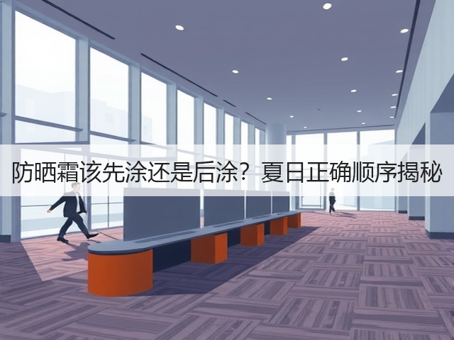 防晒霜该先涂还是后涂?夏日正确顺序揭秘(图2) 防晒霜该先涂还是后涂?夏日正确顺序揭秘(图2)