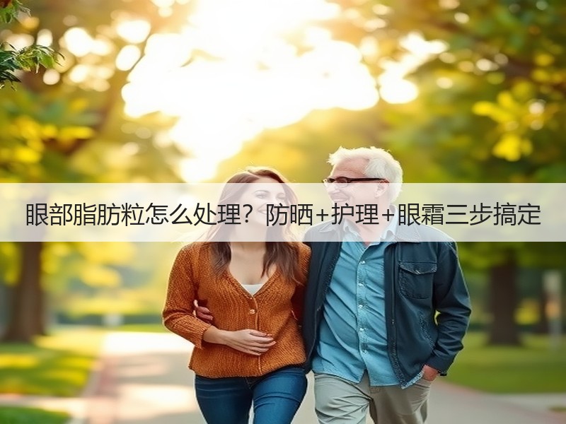 眼部脂肪粒怎么处理？防晒+护理+眼霜三步搞定