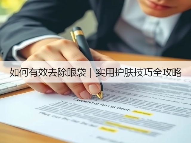如何有效去除眼袋|实用护肤技巧全攻略(图1) 如何有效去除眼袋|实用护肤技巧全攻略(图1)