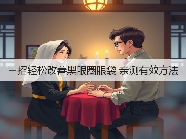 三招轻松改善黑眼圈眼袋 亲测有效方法(图3)