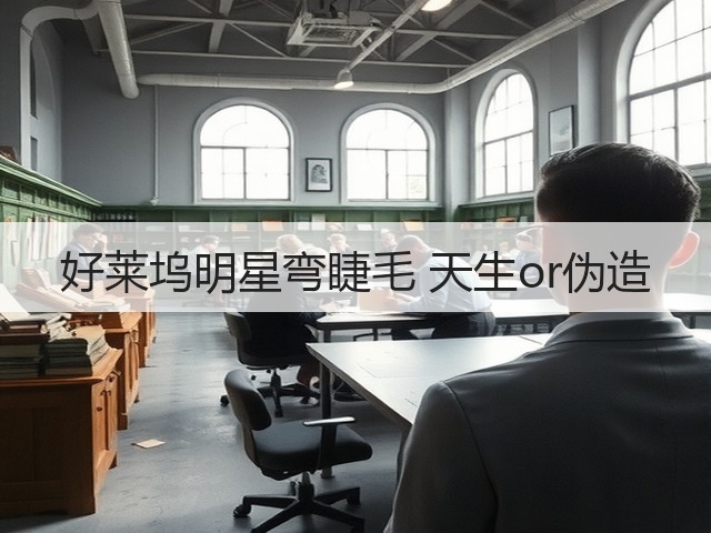 好莱坞明星弯睫毛 天生or伪造(图3)
