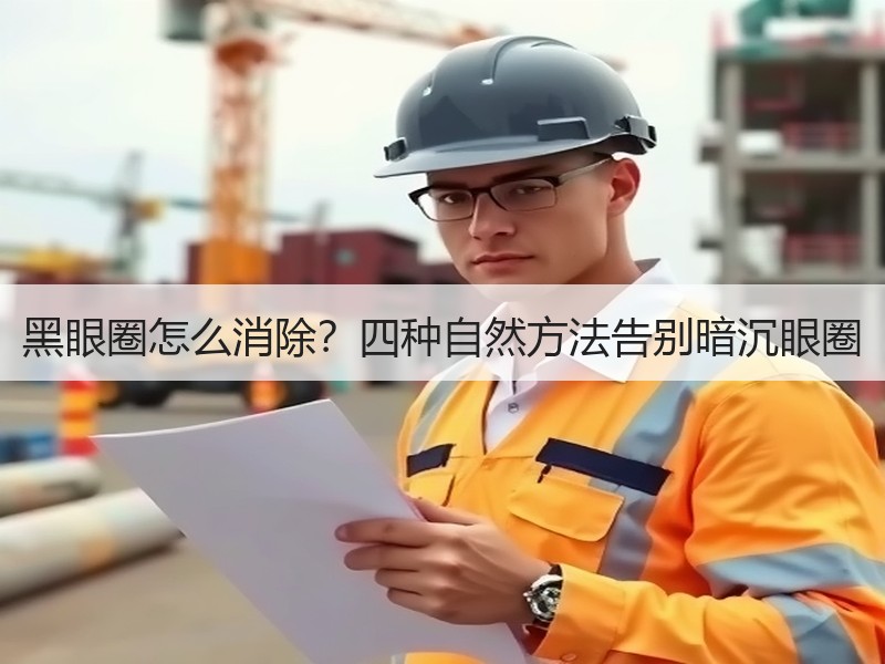 黑眼圈怎么消除？四种自然方法告别暗沉眼圈