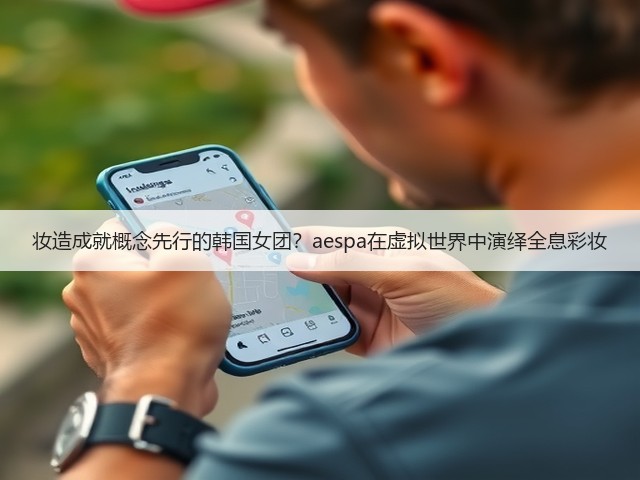 妆造成就概念先行的韩国女团？aespa在虚拟世界中演绎全息彩妆(图3)