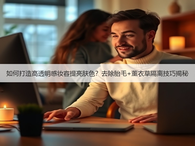 如何打造高透明感妆容提亮肤色？去除胎毛+薰衣草隔离技巧揭秘