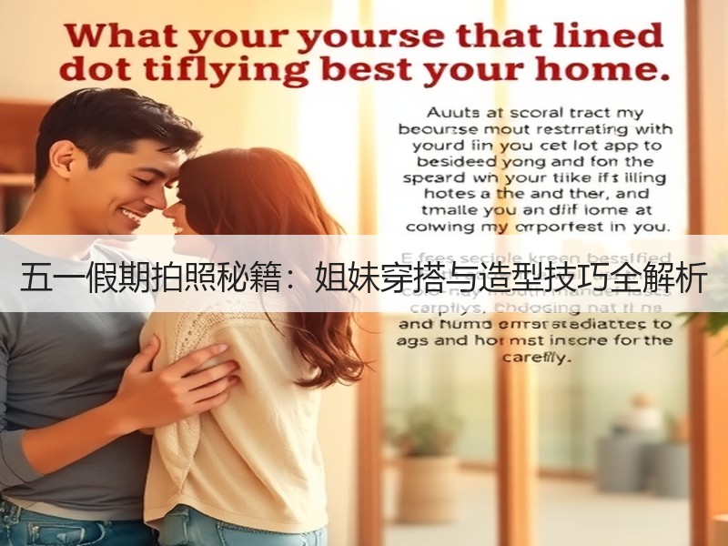 五一假期拍照秘籍：姐妹穿搭与造型技巧全解析