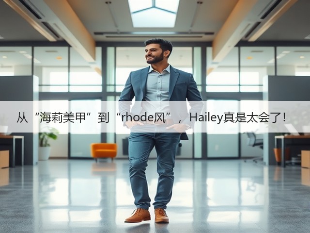 从“海莉美甲”到“rhode风”，Hailey真是太会了！(图2)