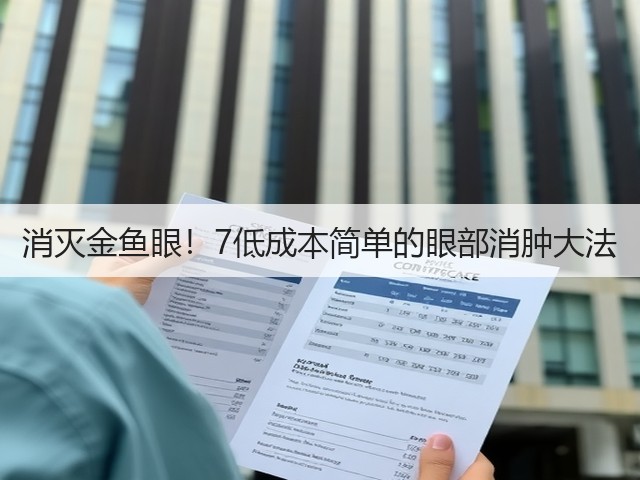 消灭金鱼眼！7低成本简单的眼部消肿大法(图1)