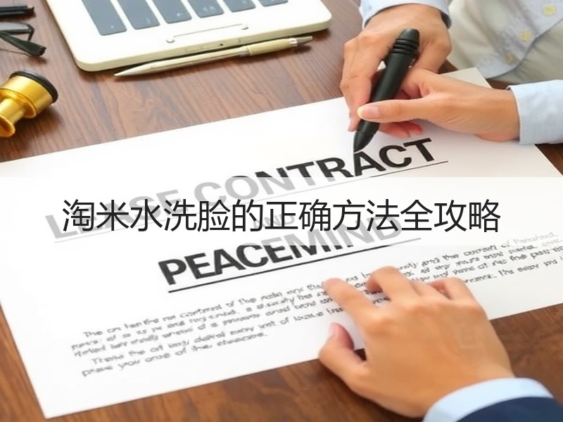 淘米水洗脸的正确方法全攻略