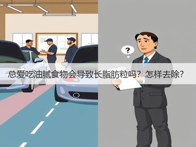 总爱吃油腻食物会导致长脂肪粒吗?怎样去除?(图2) 总爱吃油腻食物会导致长脂肪粒吗?怎样去除?(图2)