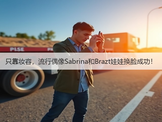 只靠妆容,流行偶像Sabrina和Brazt娃娃换脸成功!(图1) 只靠妆容,流行偶像Sabrina和Brazt娃娃换脸成功!(图1)