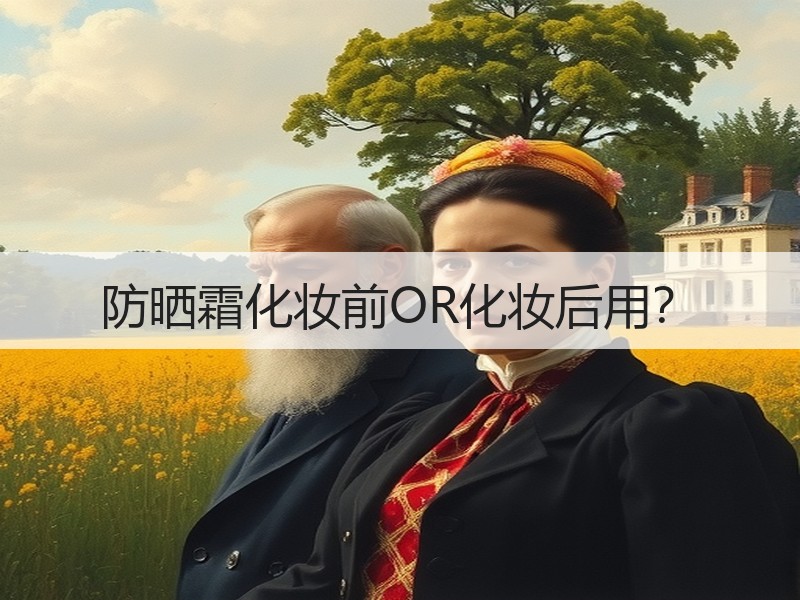 防晒霜化妆前OR化妆后用？