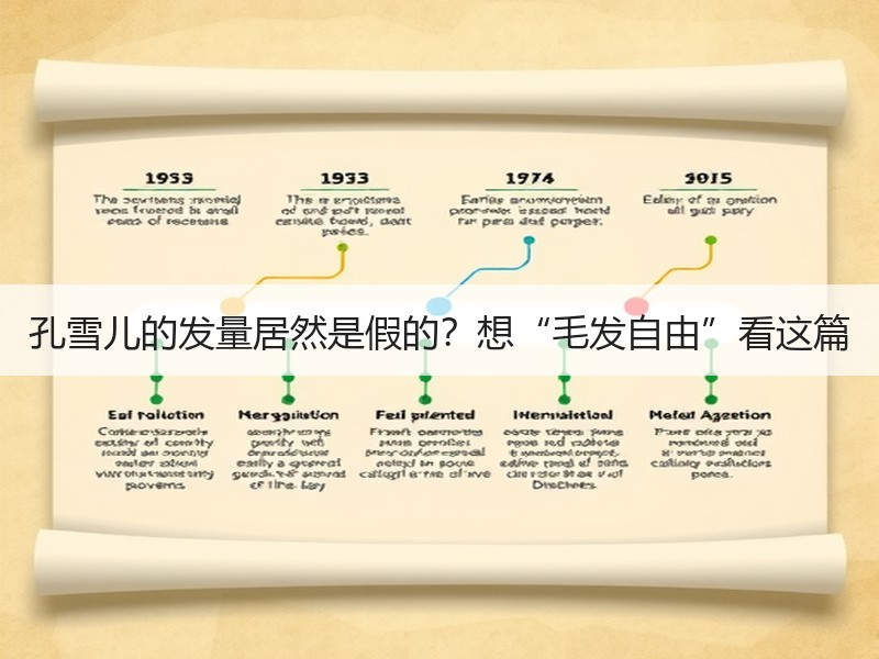 孔雪儿的发量居然是假的？想“毛发自由”看这篇