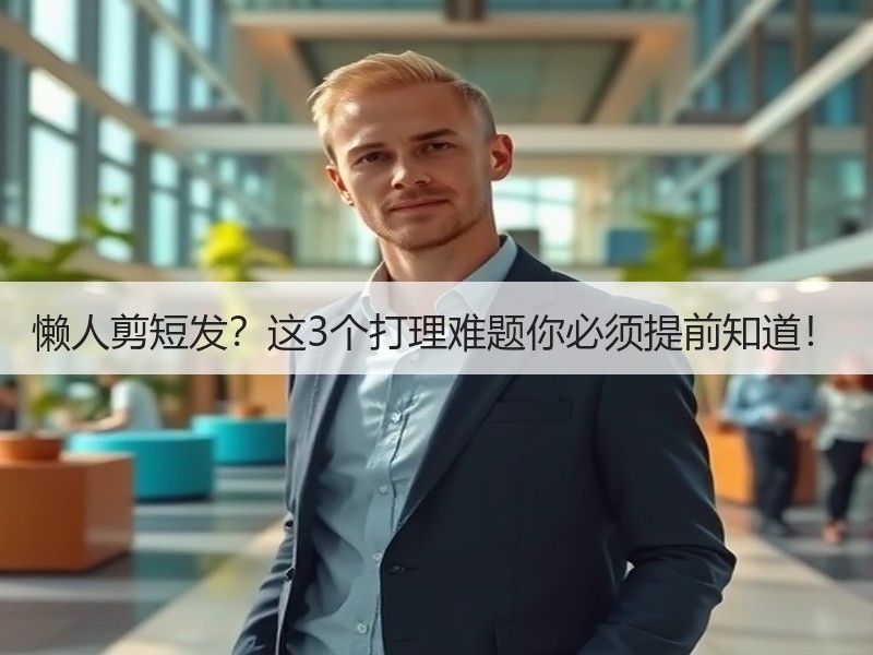 懒人剪短发？这3个打理难题你必须提前知道！