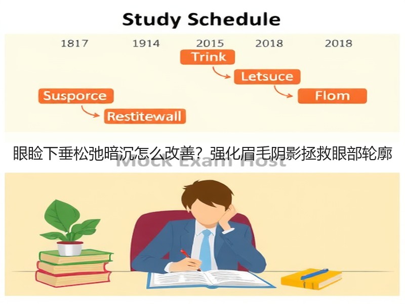 眼睑下垂松弛暗沉怎么改善？强化眉毛阴影拯救眼部轮廓