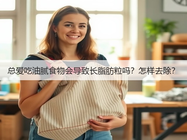 总爱吃油腻食物会导致长脂肪粒吗?怎样去除?(图2) 总爱吃油腻食物会导致长脂肪粒吗?怎样去除?(图2)