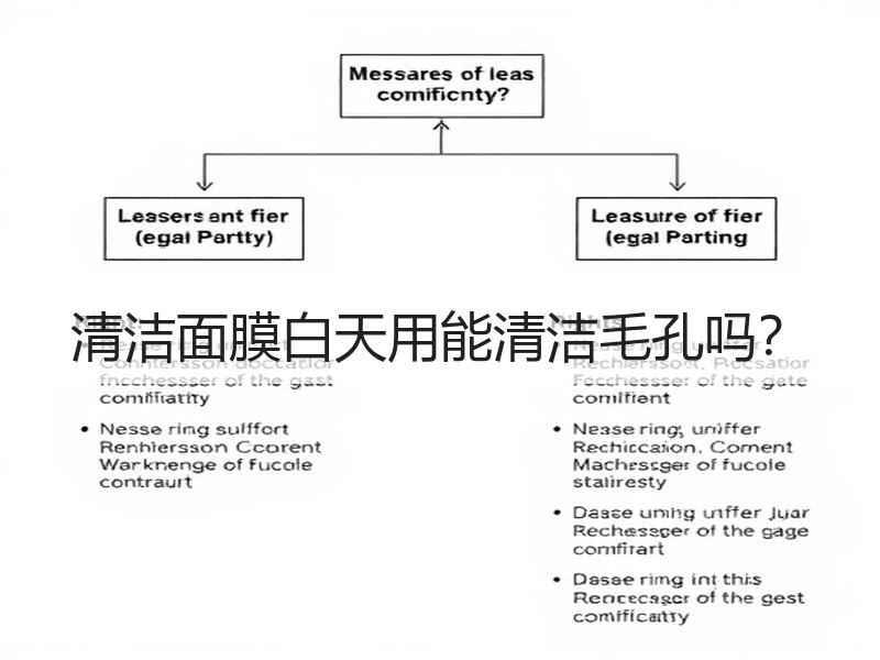 清洁面膜白天用能清洁毛孔吗？
