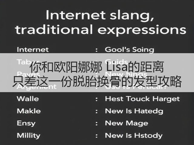 你和欧阳娜娜 Lisa的距离 只差这一份脱胎换骨的发型攻略(图2)