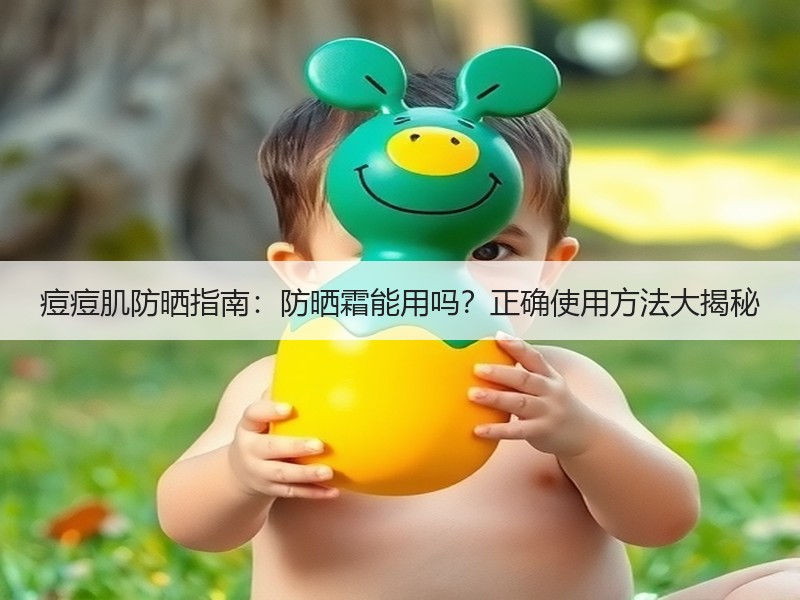 痘痘肌防晒指南：防晒霜能用吗？正确使用方法大揭秘
