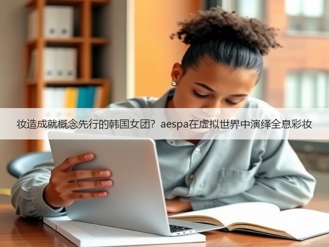 妆造成就概念先行的韩国女团？aespa在虚拟世界中演绎全息彩妆(图1)
