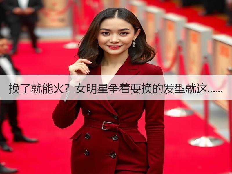 换了就能火？女明星争着要换的发型就这......