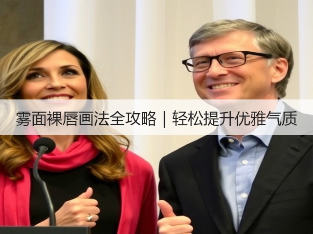 雾面裸唇画法全攻略｜轻松提升优雅气质(图1)