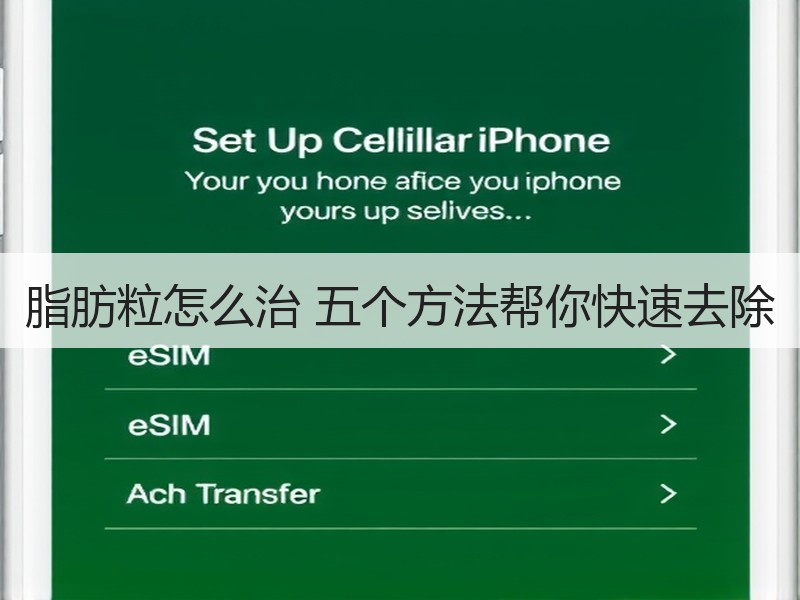 脂肪粒怎么治 五个方法帮你快速去除