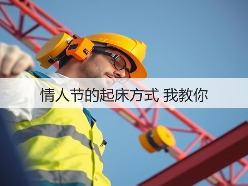 情人节的起床方式 我教你