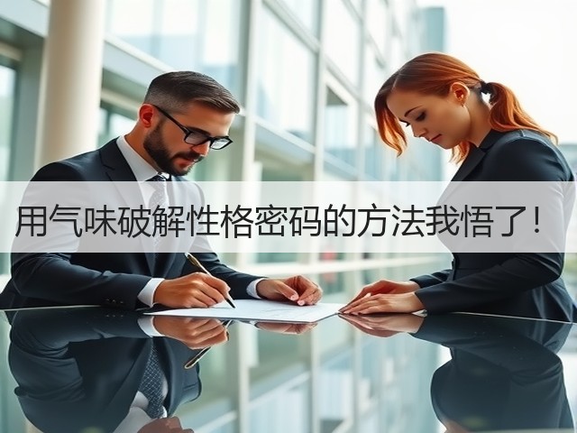 用气味破解性格密码的方法我悟了!(图1) 用气味破解性格密码的方法我悟了!(图1)