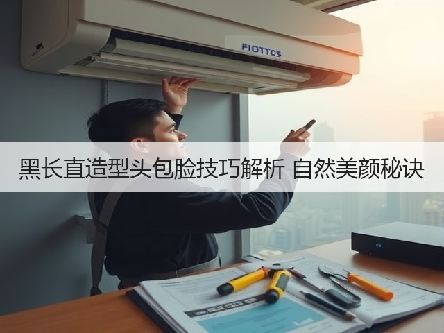 黑长直造型头包脸技巧解析 自然美颜秘诀(图1)