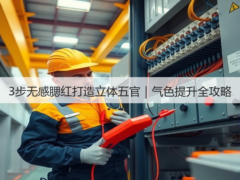 3步无感腮红打造立体五官｜气色提升全攻略