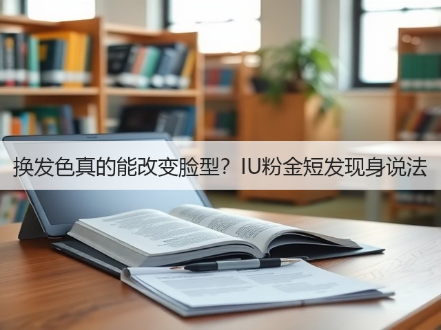 换发色真的能改变脸型？IU粉金短发现身说法(图1)