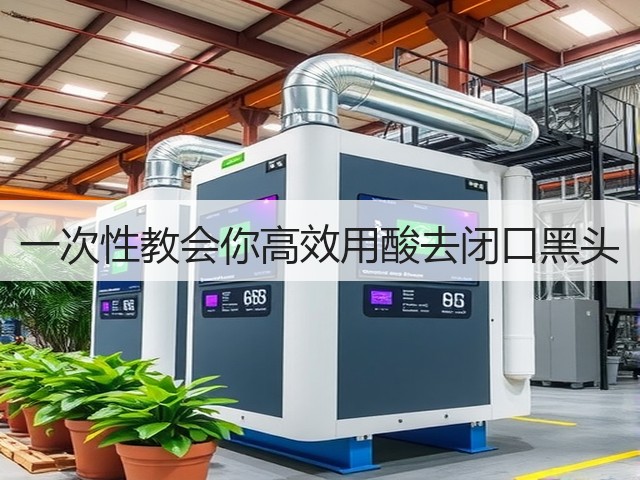 一次性教会你高效用酸去闭口黑头(图1)
