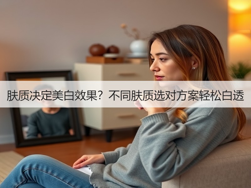 肤质决定美白效果？不同肤质选对方案轻松白透