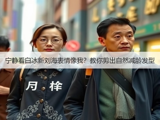 宁静看白冰新刘海表情像我?教你剪出自然减龄发型(图3) 宁静看白冰新刘海表情像我?教你剪出自然减龄发型(图3)