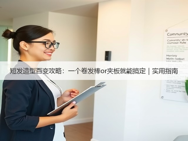 短发造型百变攻略:一个卷发棒or夹板就能搞定|实用指南(图2) 短发造型百变攻略:一个卷发棒or夹板就能搞定|实用指南(图2)