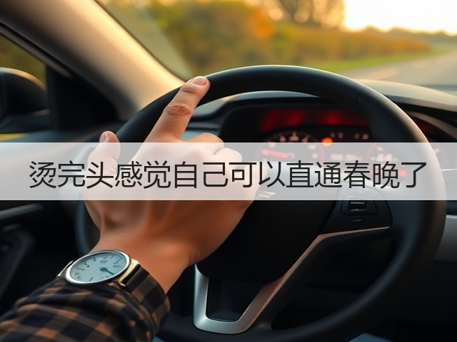 烫完头感觉自己可以直通春晚了(图2)
