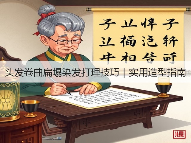 头发卷曲扁塌染发打理技巧|实用造型指南(图1) 头发卷曲扁塌染发打理技巧|实用造型指南(图1)