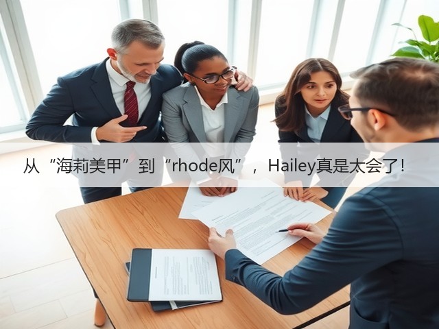 从“海莉美甲”到“rhode风”，Hailey真是太会了！(图3)