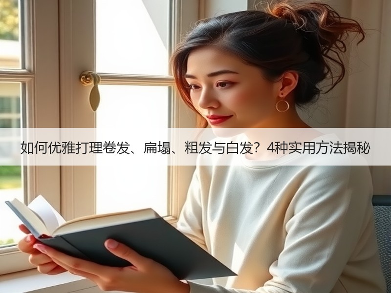 如何优雅打理卷发、扁塌、粗发与白发？4种实用方法揭秘