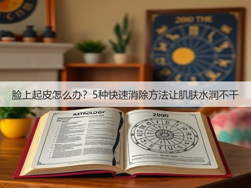 脸上起皮怎么办？5种快速消除方法让肌肤水润不干