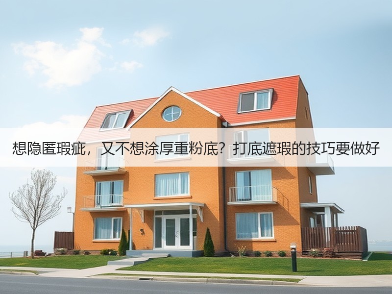 想隐匿瑕疵，又不想涂厚重粉底？打底遮瑕的技巧要做好