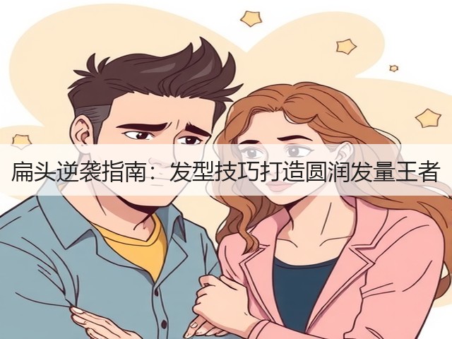 扁头逆袭指南：发型技巧打造圆润发量王者(图2)