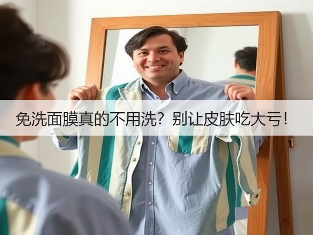 免洗面膜真的不用洗？别让皮肤吃大亏！(图1)
