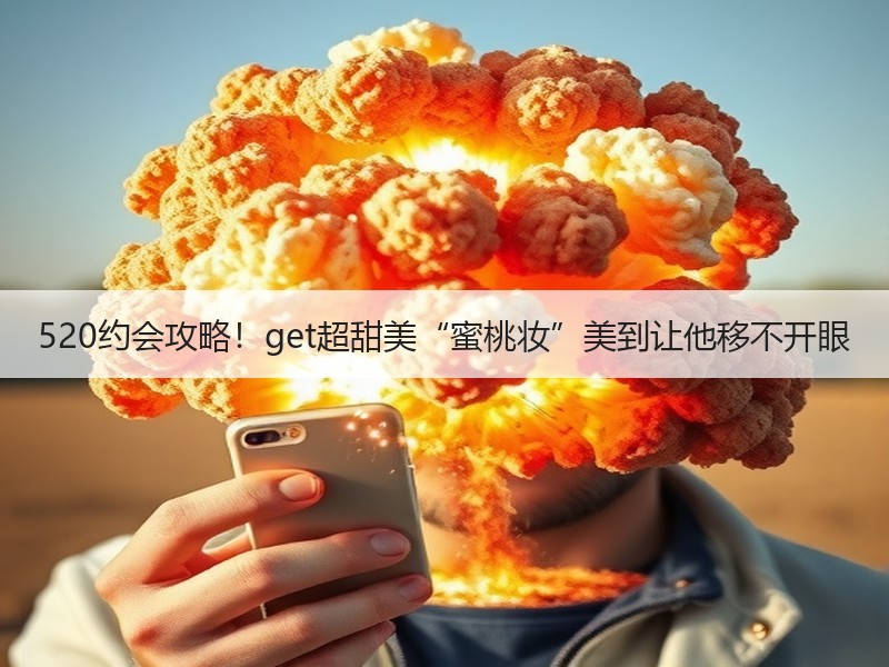 520约会攻略！get超甜美“蜜桃妆”美到让他移不开眼