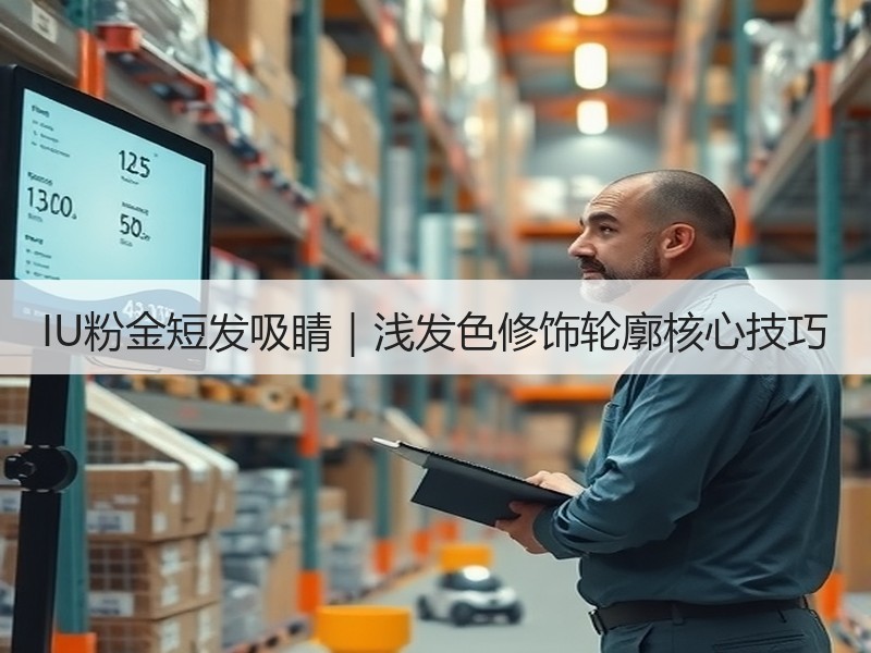 IU粉金短发吸睛｜浅发色修饰轮廓核心技巧