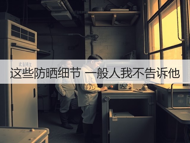 这些防晒细节 一般人我不告诉他(图1) 这些防晒细节 一般人我不告诉他(图1)