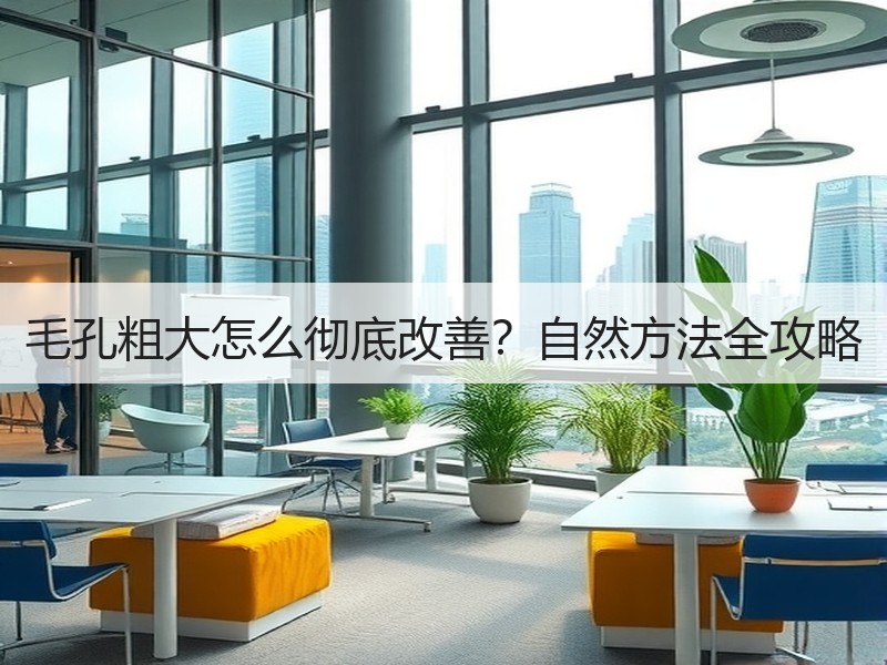毛孔粗大怎么彻底改善？自然方法全攻略
