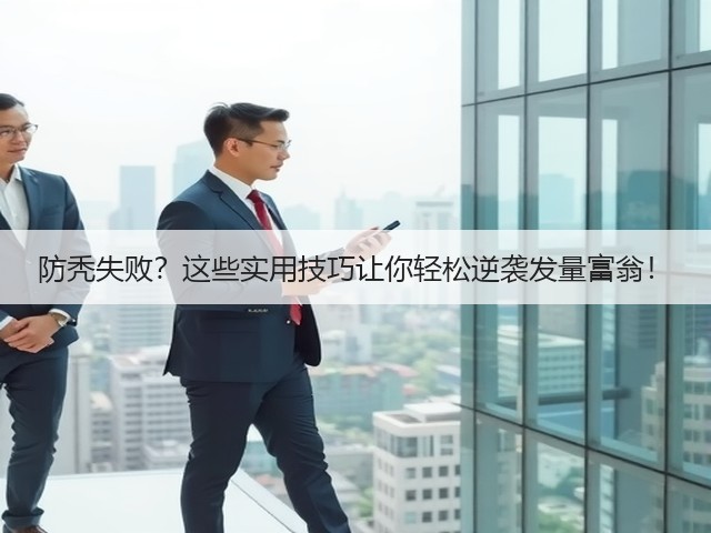 防秃失败?这些实用技巧让你轻松逆袭发量富翁!(图3) 防秃失败?这些实用技巧让你轻松逆袭发量富翁!(图3)